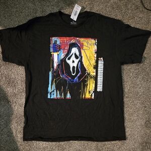 Spencer's Ghost Face Black Graphic Tshirt (Tags Still On)